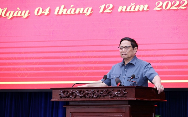 Thủ tướng Chính phủ Phạm Minh Chính làm việc với lãnh đạo chủ chốt tỉnh Bạc Liêu
